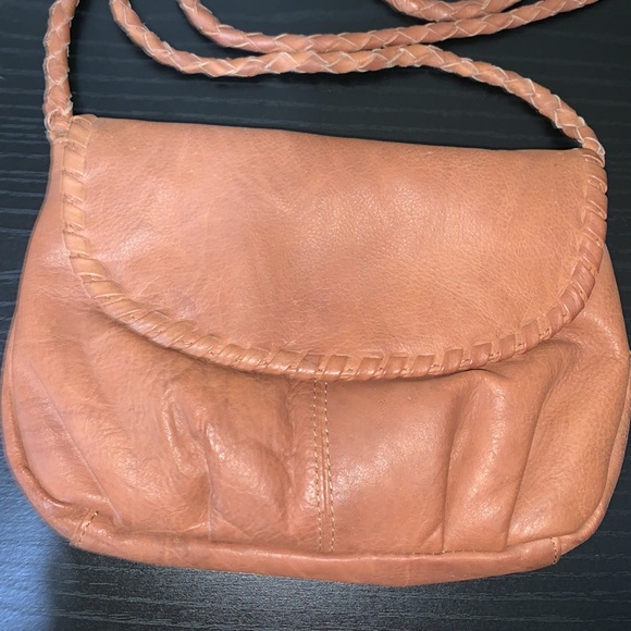 Brown flap crossbody bag - Picture 2 of 5
